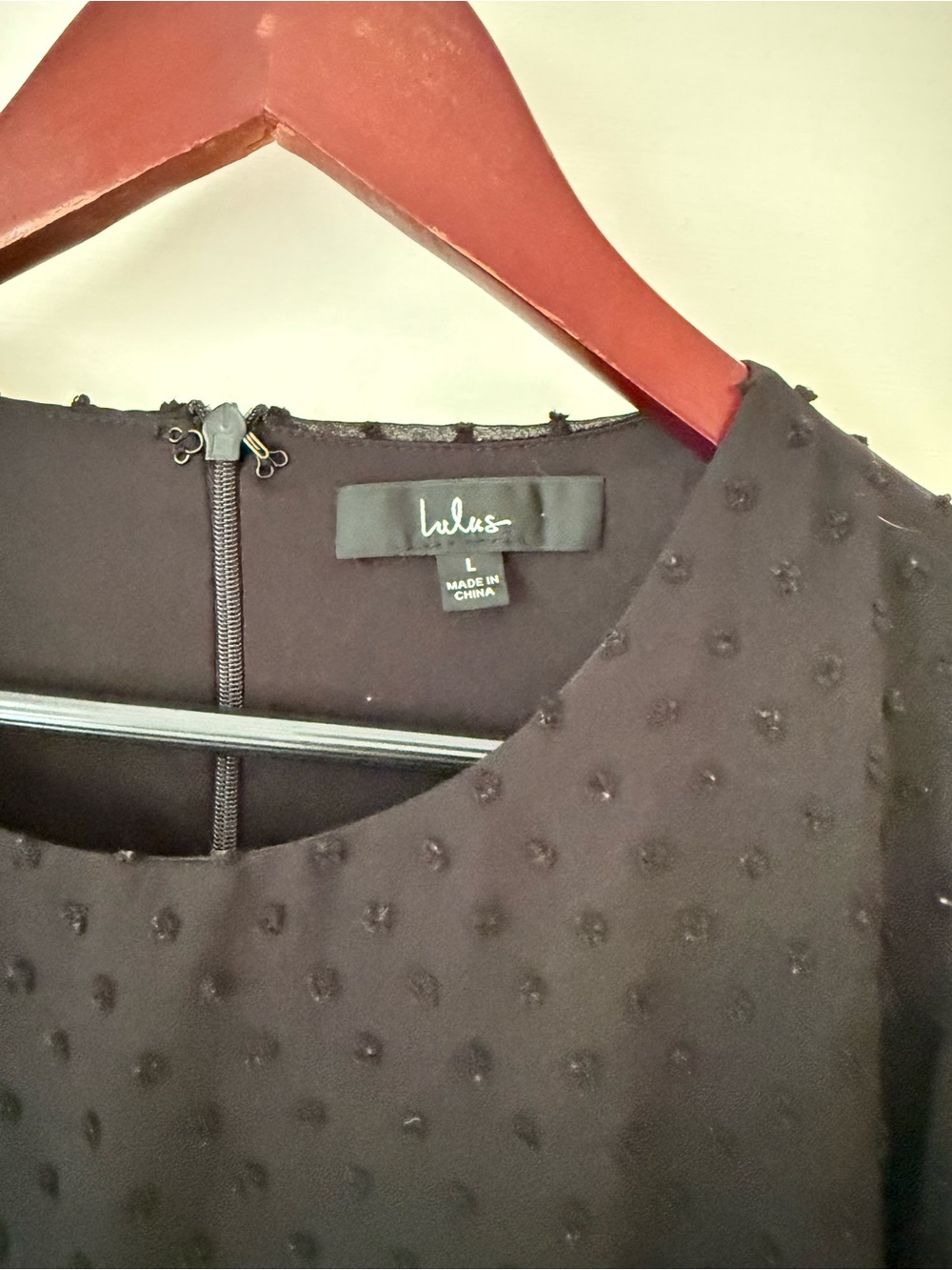 Lulus Much Love Black Swiss Dot Long Sleeve Tie-Front Mini Dress